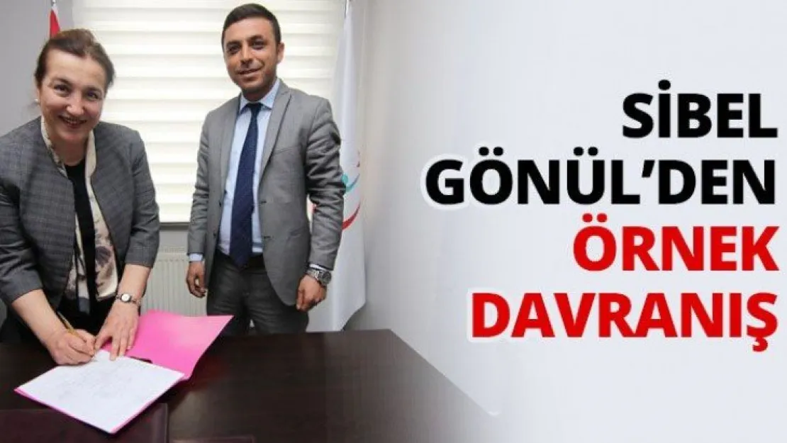 Sibel Gönül'den örnek davranış