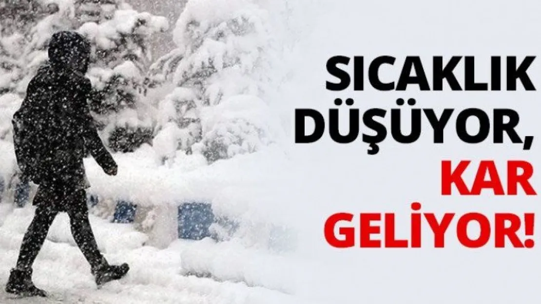 Sıcaklık düşüyor, Kar geliyor!
