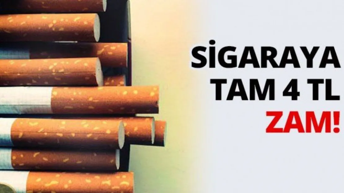 Sigaraya tam 4 TL zam!
