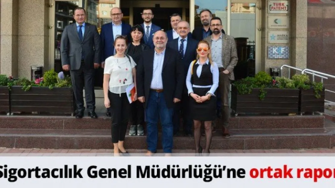 Sigortacılık Genel Müdürlüğü'ne ortak rapor
