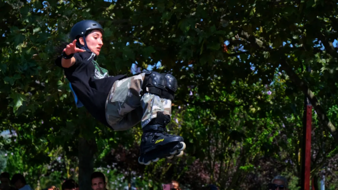 Skate Park'ta adrenalin tavan yaptı