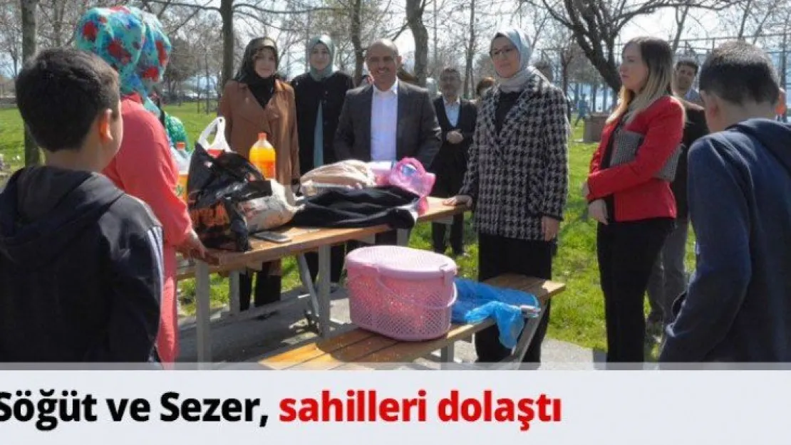 Söğüt ve Sezer, sahilleri dolaştı
