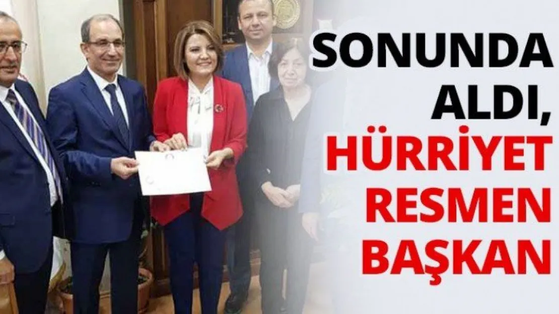 Sonunda aldı, Hürriyet resmen Başkan