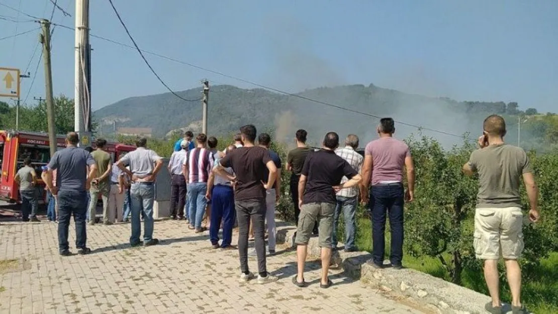 Su taşıyan kamyonda çıkan yangın korkuttu