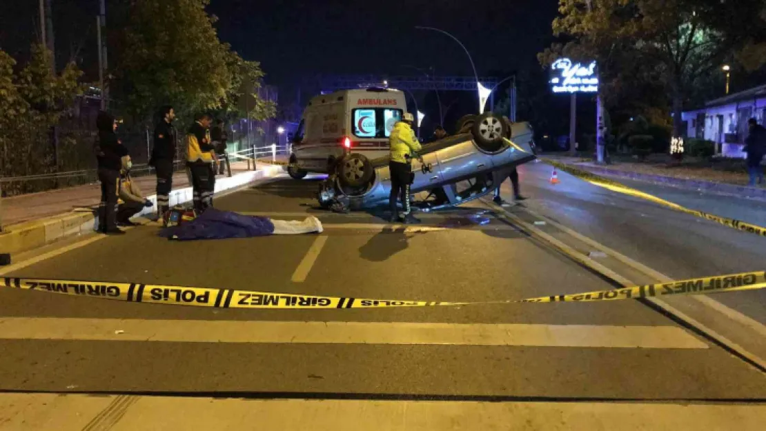 Takla atan otomobildeki 16 yaşındaki genç hayatını kaybetti