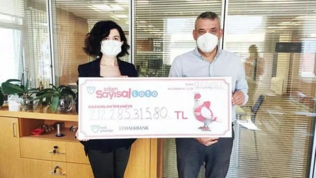 Tam 212 milyon TL'nin sahibi oldu!