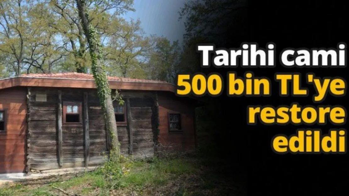 Tarihi cami 500 bin TL'ye restore edildi