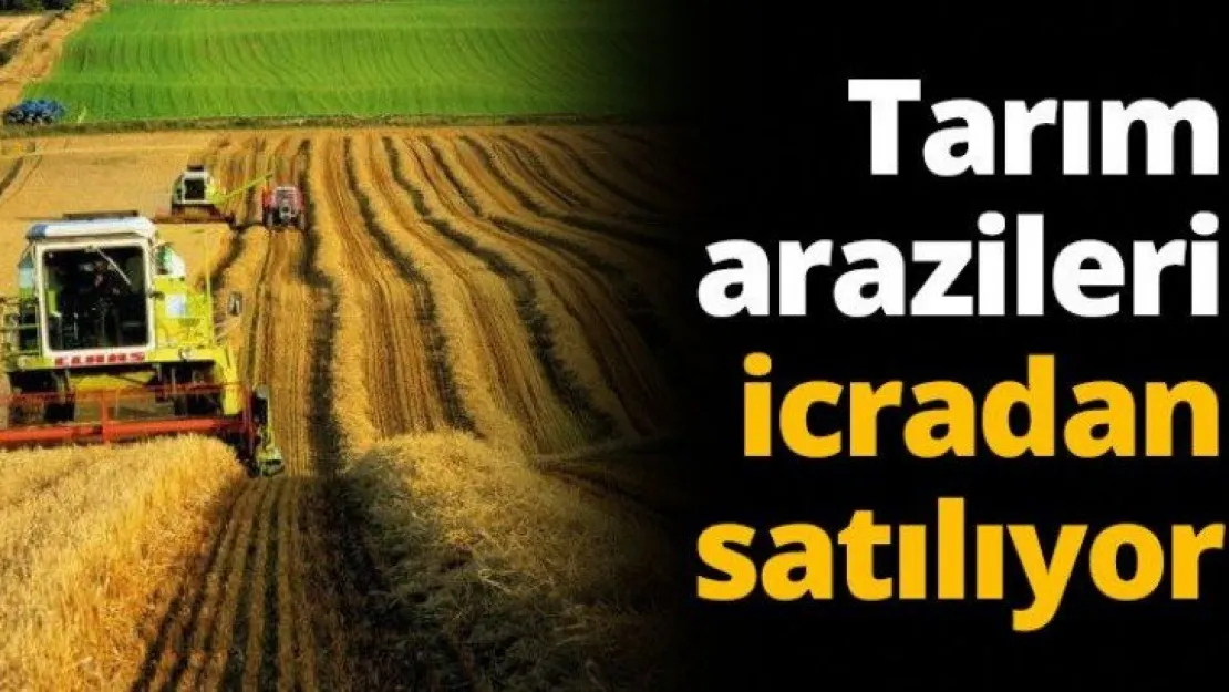 Tarım arazileri icradan satılıyor
