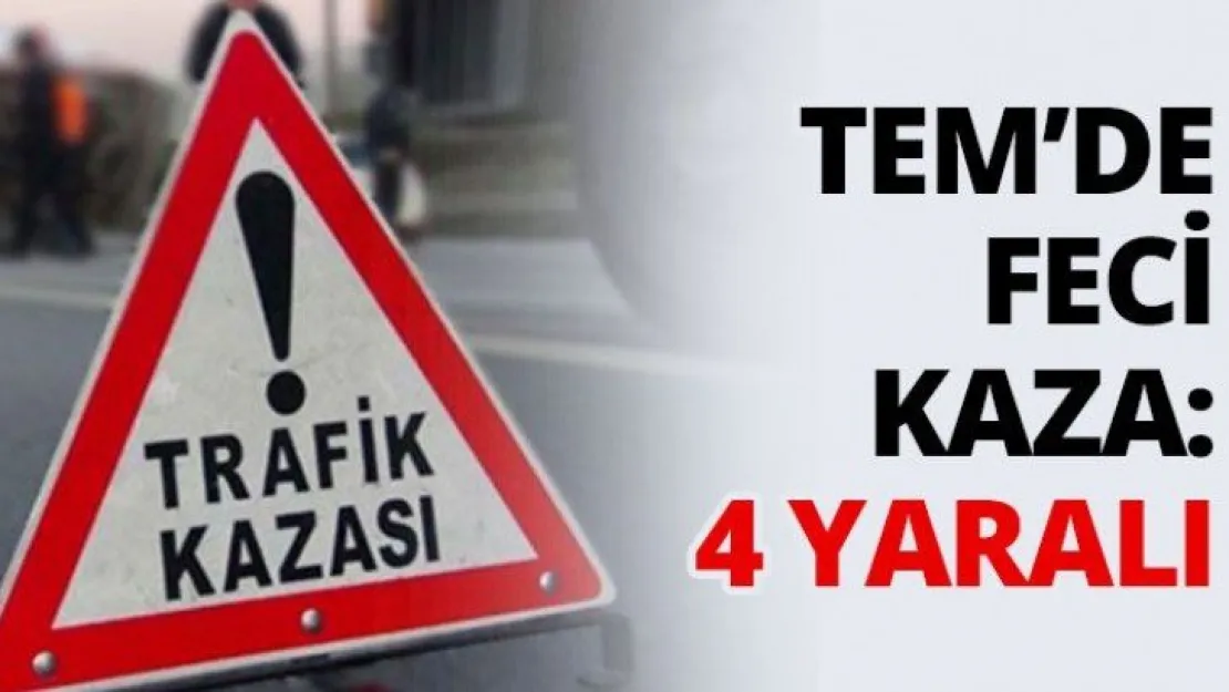TEM'de feci kaza: 4 yaralı