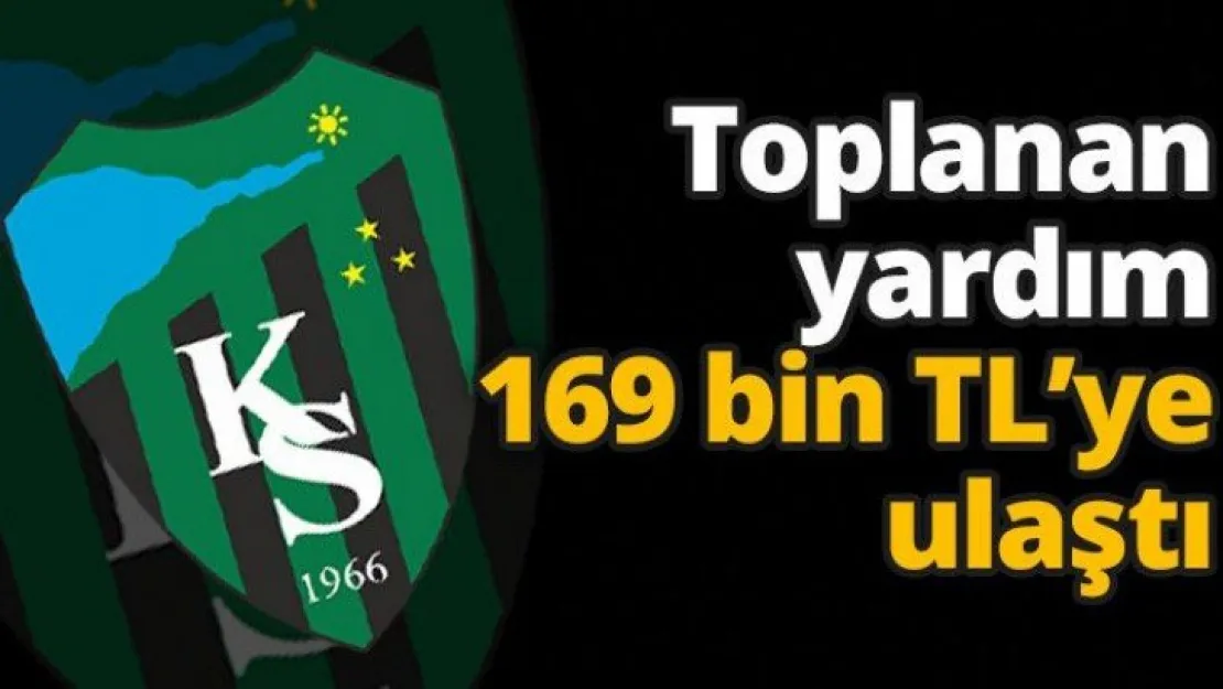 Toplanan yardım 169 bin TL'ye ulaştı