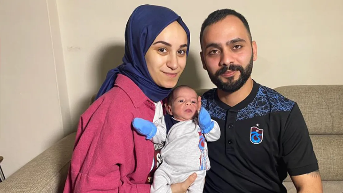Trabzonsporlu çift, oğullarının adını 'Uğurcan' koydu