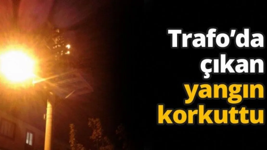Trafoda çıkan yangın korkuttu
