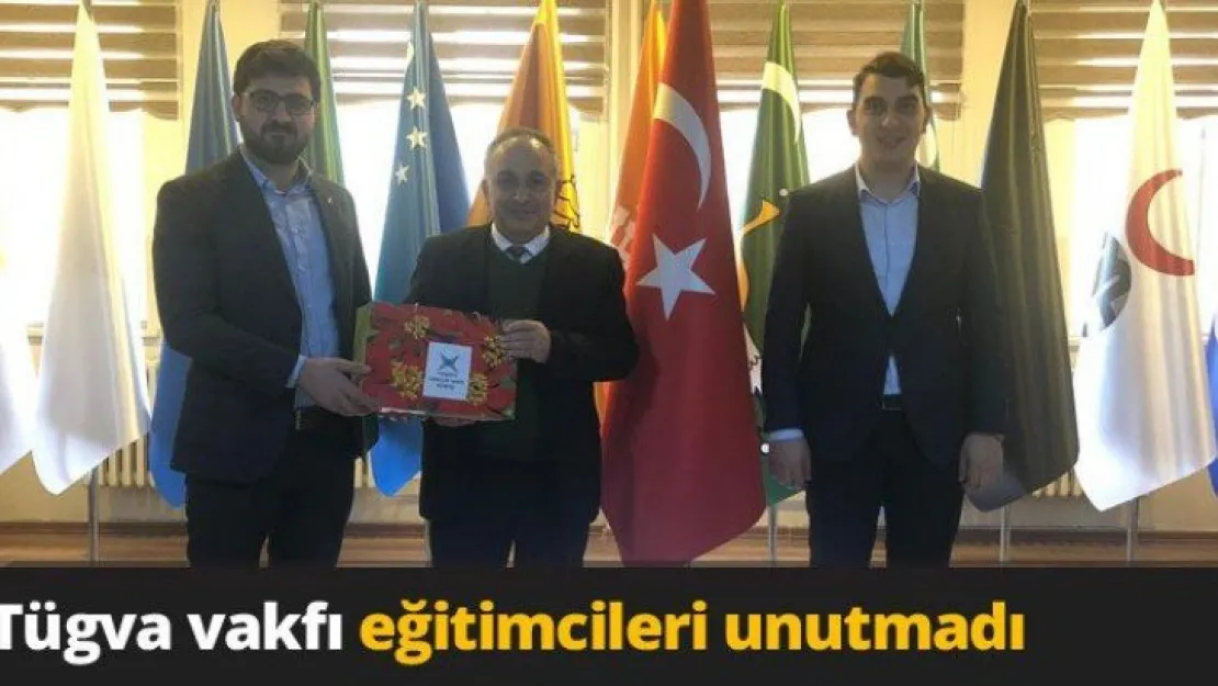 Tügva vakfı eğitimcileri unutmadı