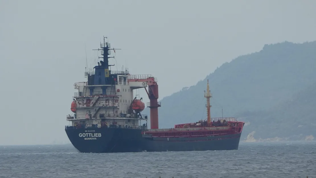 Tunus'tan Kocaeli'ye gelen gemi arıza yaptı