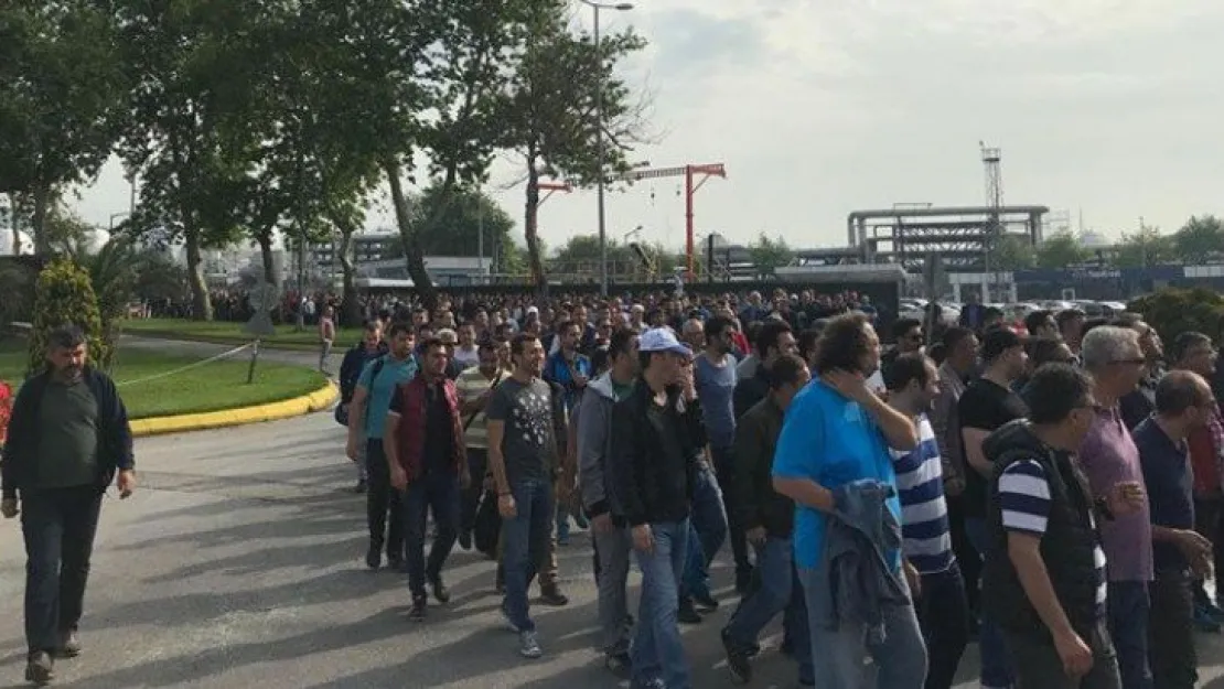 TÜPRAŞ eylemi bitirildi