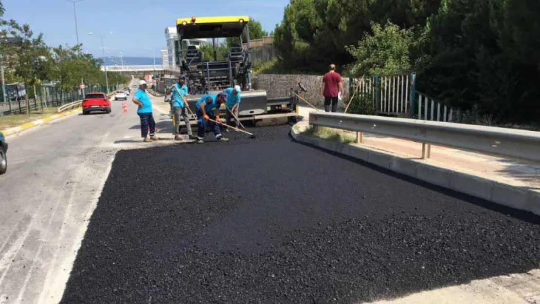 Umuttepe yoluna hızlı müdahale