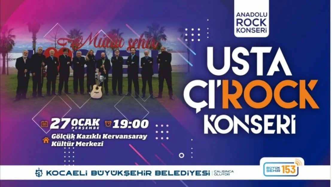 'Usta Çı'rock' grubu ilk konserini veriyor