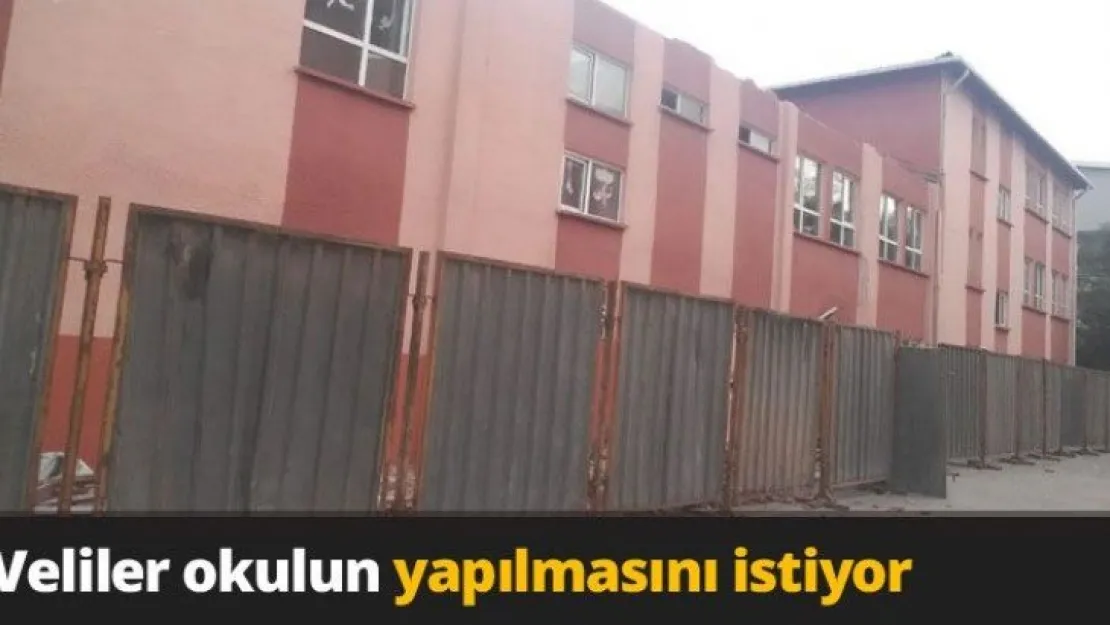 Veliler okulun yapılmasını istiyor