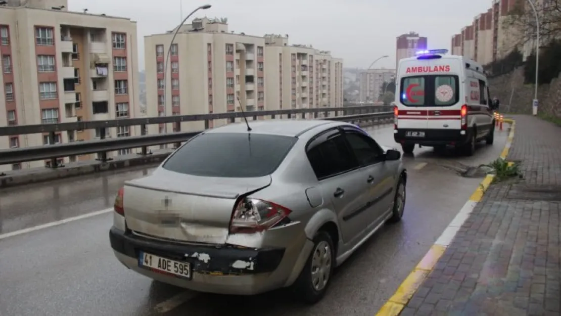 Yağışlı hava kazaya neden oldu