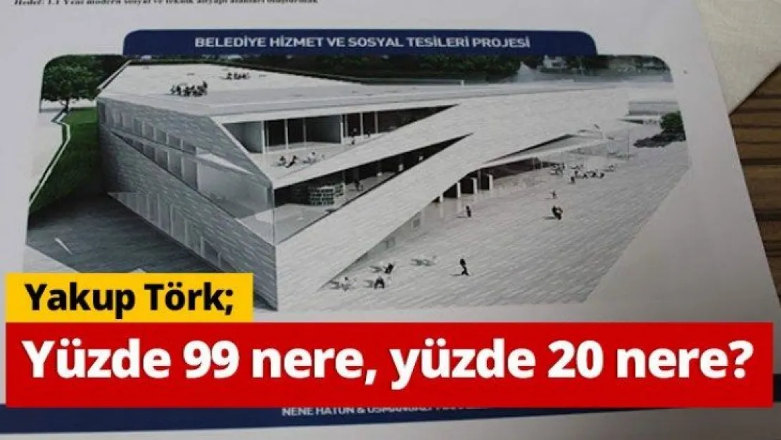 Yakup Törk  Yüzde 99 nere,  yüzde 20 nere?