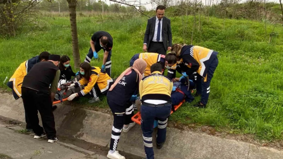 İlk müdahaleyi kazayı tesadüfen gören doktor yaptı