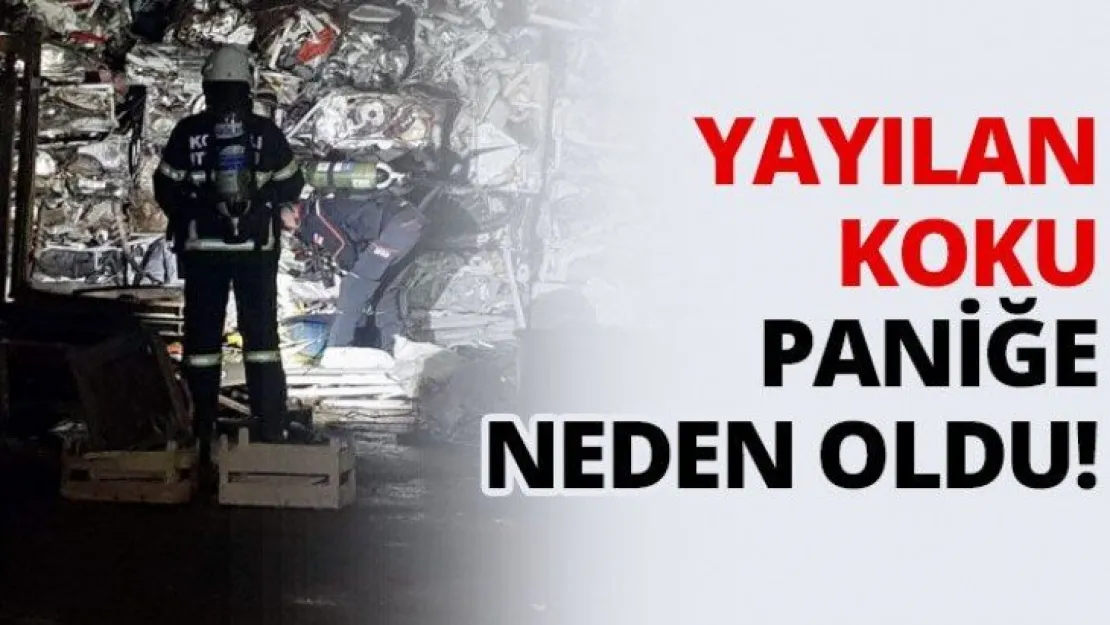Yayılan koku paniğe neden oldu!