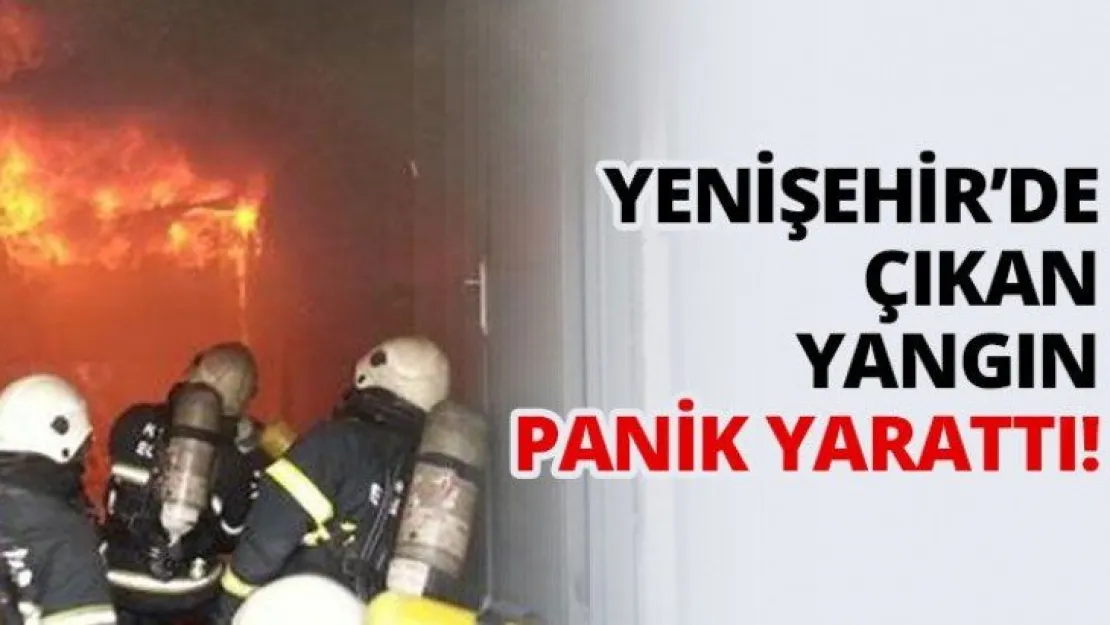 Yenişehir'de çıkan yangın panik yarattı!