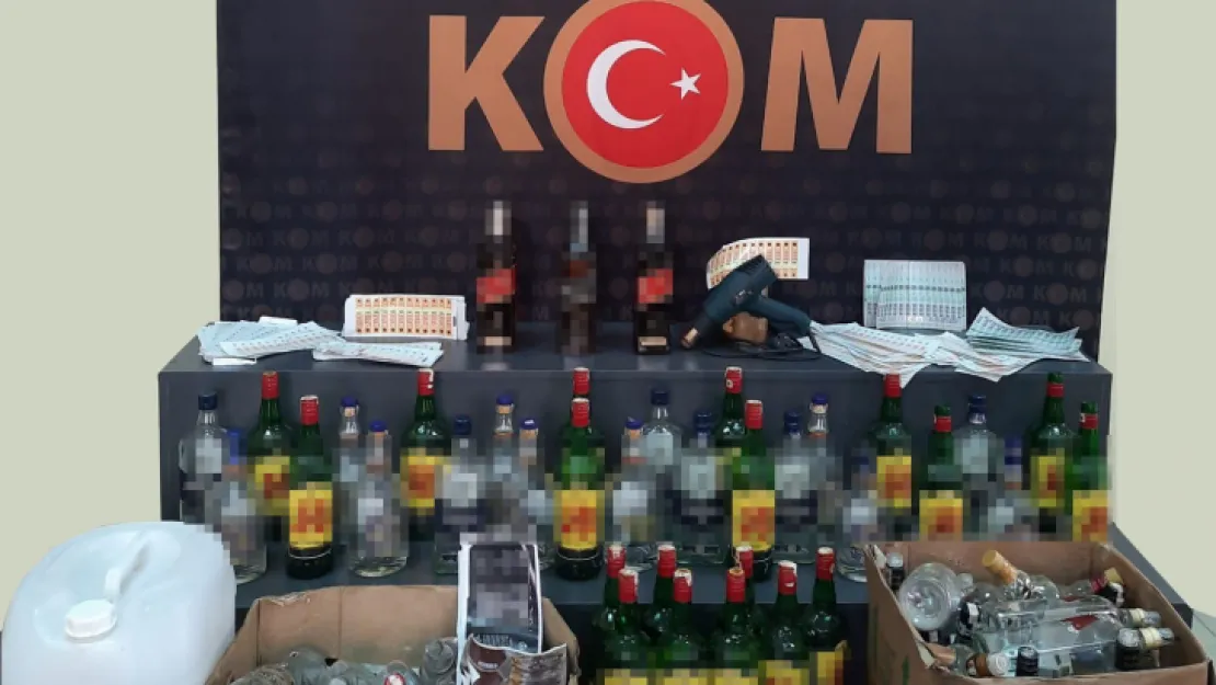 Yılbaşı öncesi litrelerce alkol ele geçirildi
