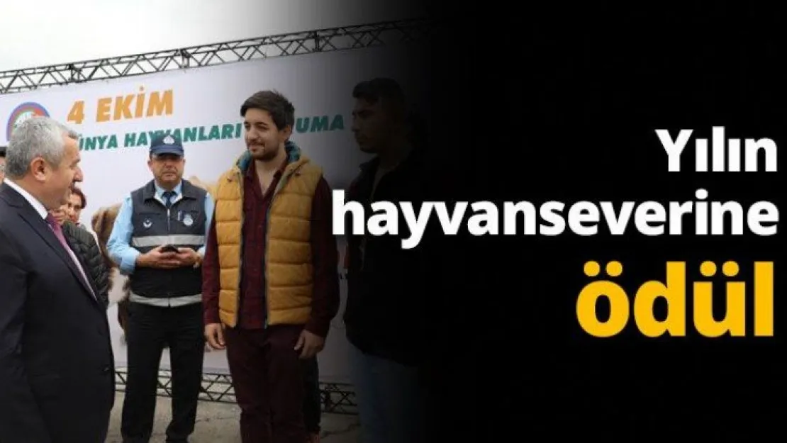 Yılın hayvanseverine ödül