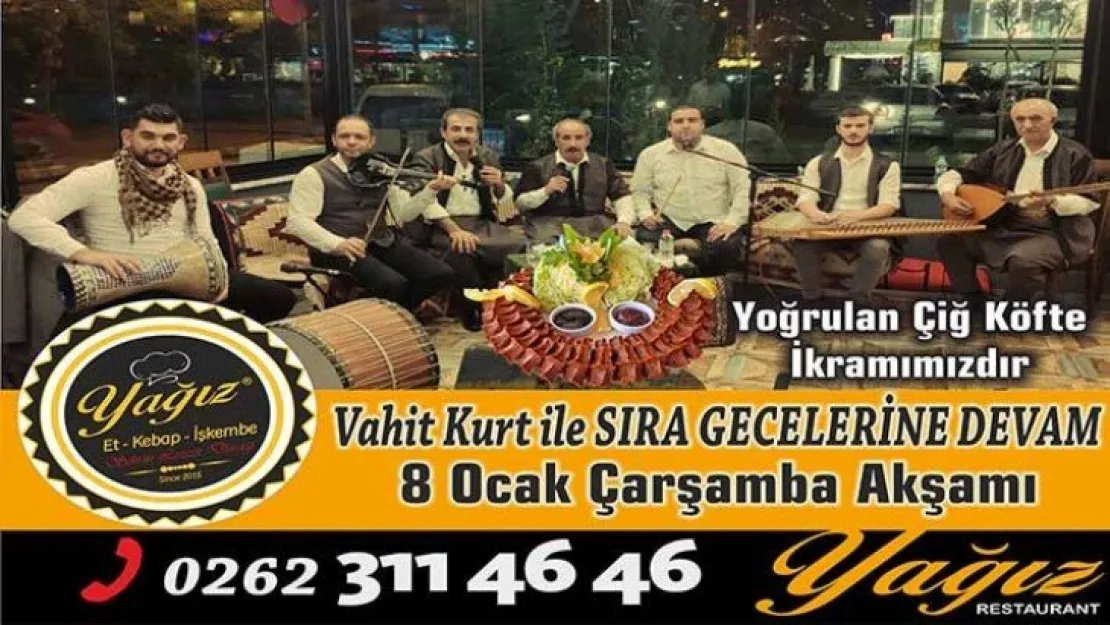 Yılın İlk Sıra Gecesi Yağız Kebap'tan ...!