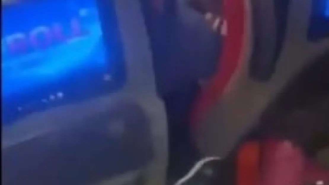 Yolcu otobüsünde dehşet anları