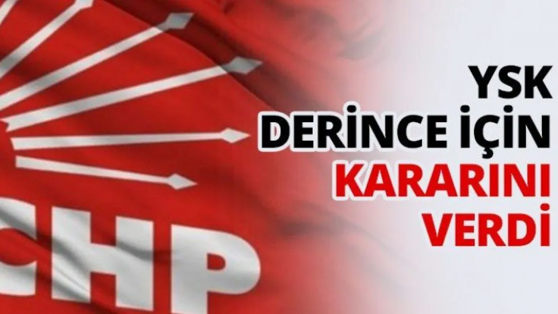 YSK Derince için kararını verdi