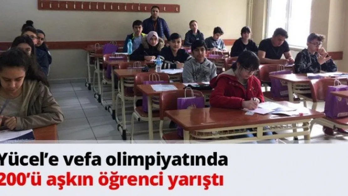 Yücel'e vefa olimpiyatında 200'ü aşkın öğrenci yarıştı