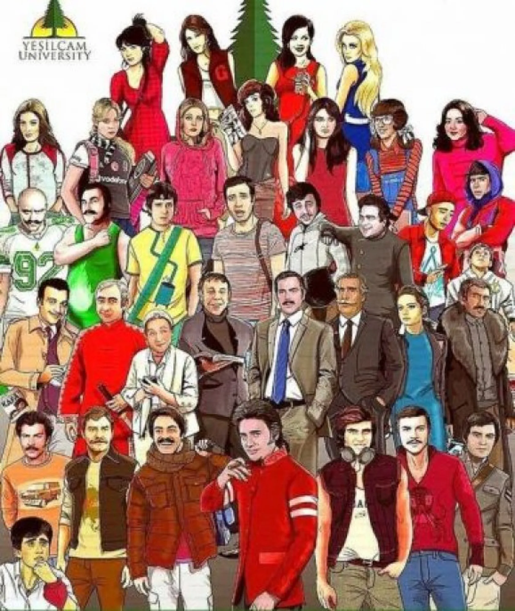 Yeşilçam'ın efsanelerini karikatürleştirdiler