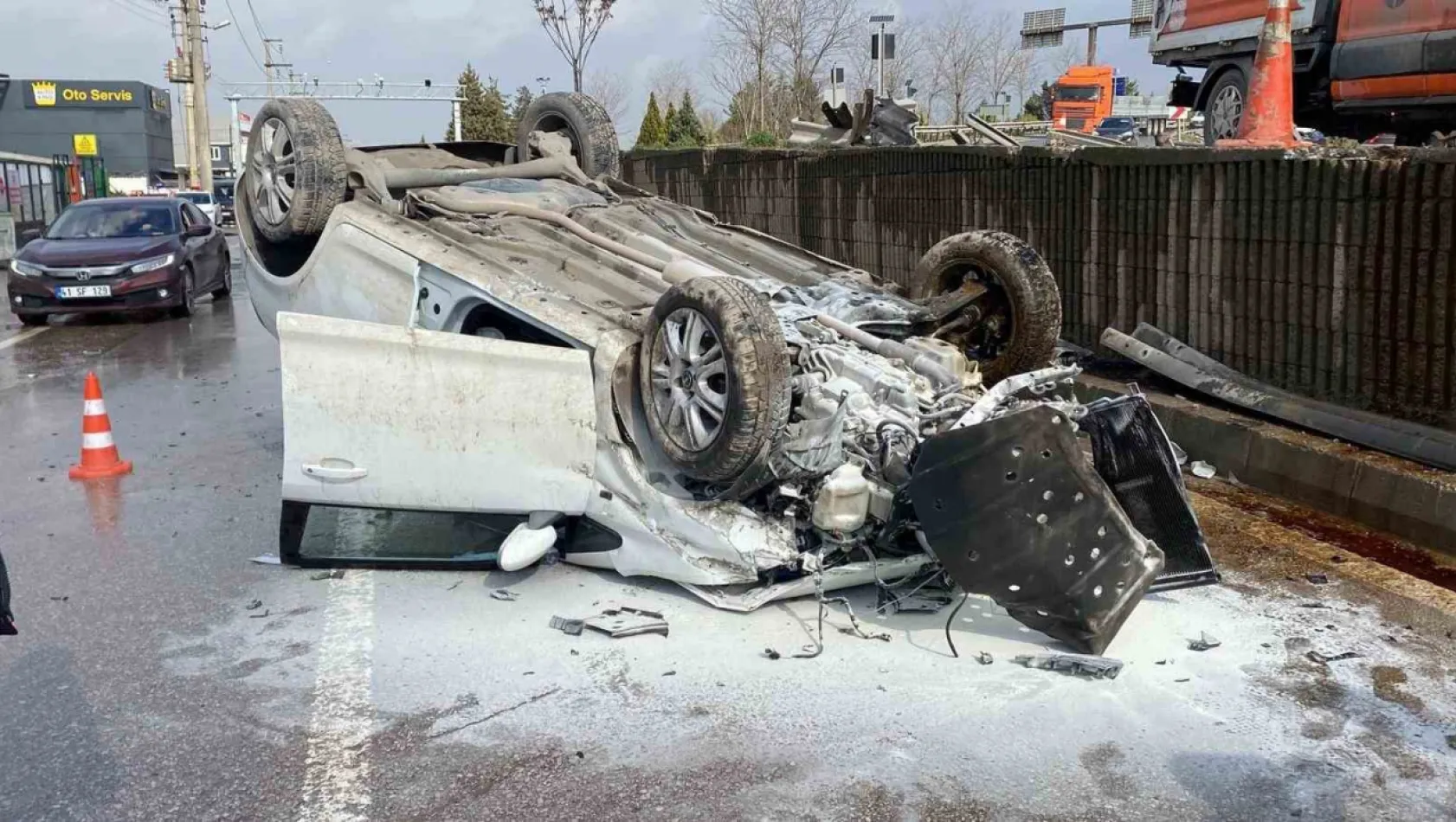 Aynı yerde 5 saat arayla ikinci kaza!