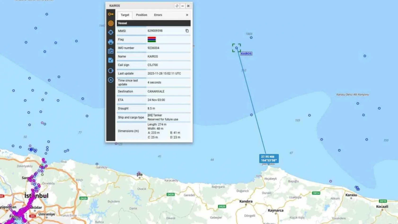 Kandıra açıklarında gemi yangını: Çok sayıda ekip sevk edildi