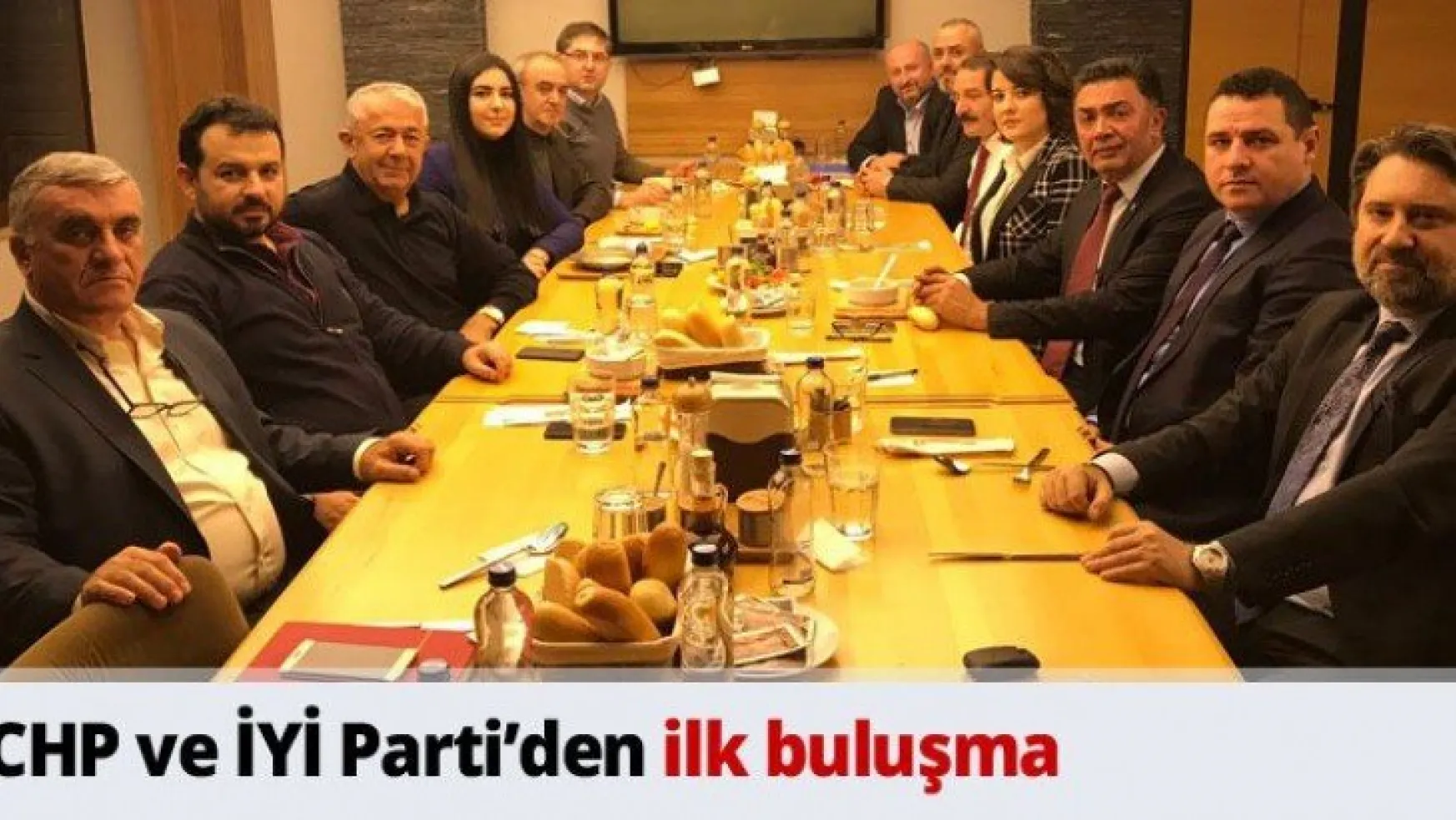 CHP ve İYİ Parti'den ilk buluşma