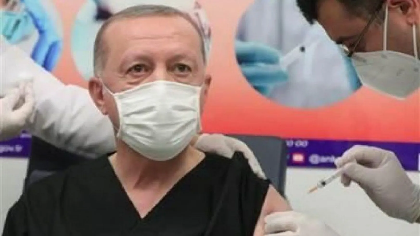 Cumhurbaşkanı Erdoğan corona virüsü aşısı yaptırdı!