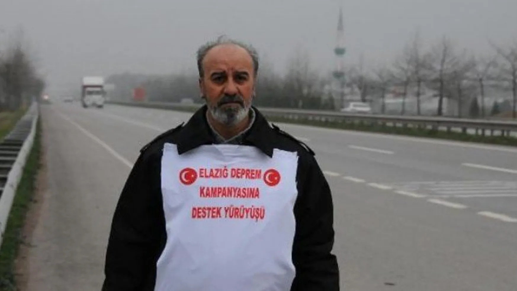 Elazığ'daki duyarlılığa teşekkür etmek için Ankara'ya yürüyor