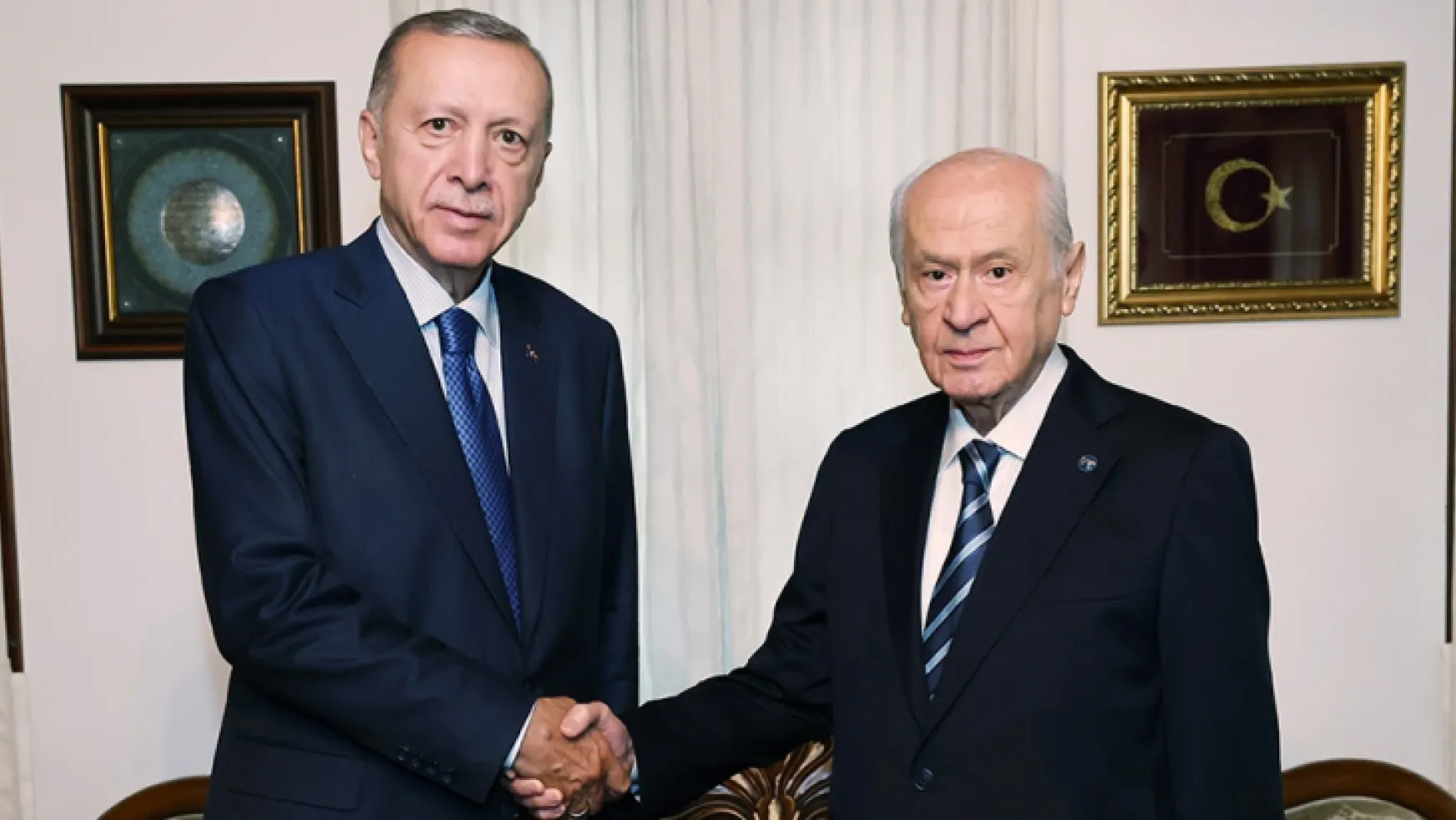 Erdoğan, Bahçeli'yi konutunda ziyaret etti