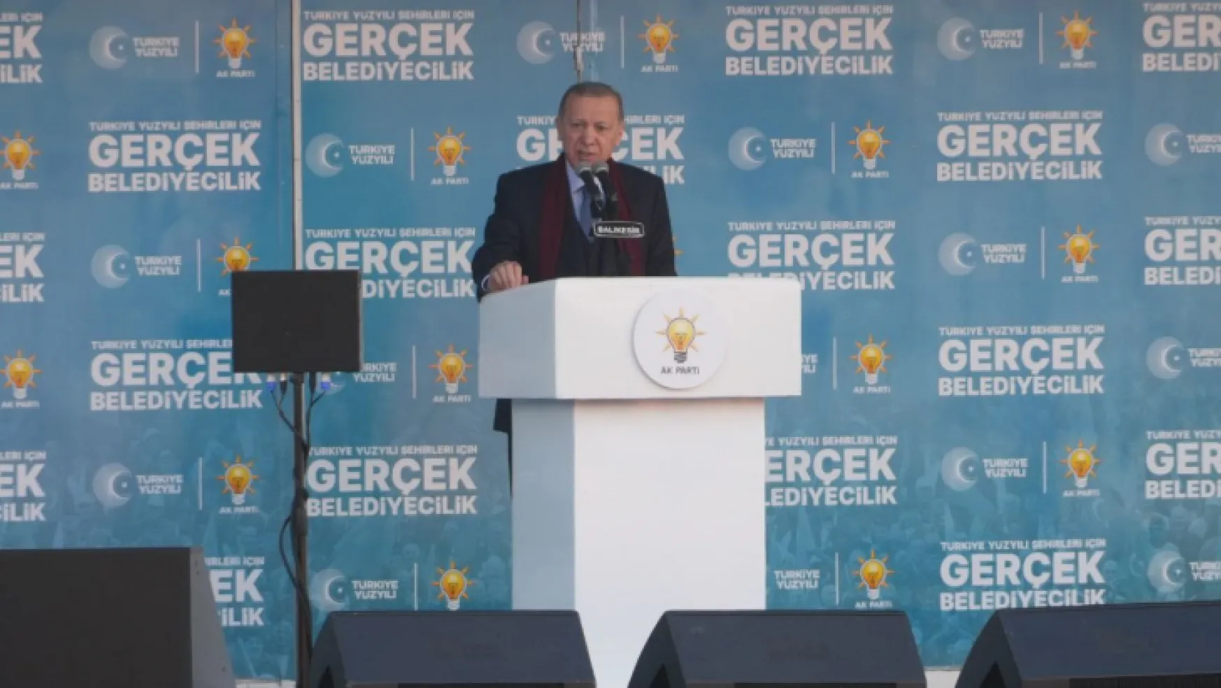 Erdoğan: CHP'yi DEM'in oyuncağı haline dönüştürenler utansın