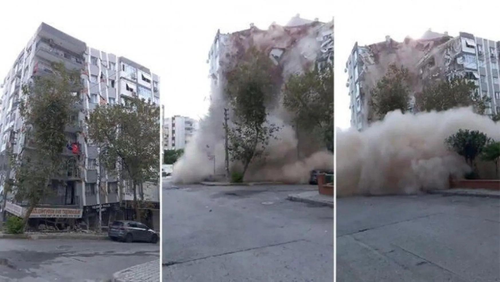 İzmir'deki deprem anı böyle görüntülendi!