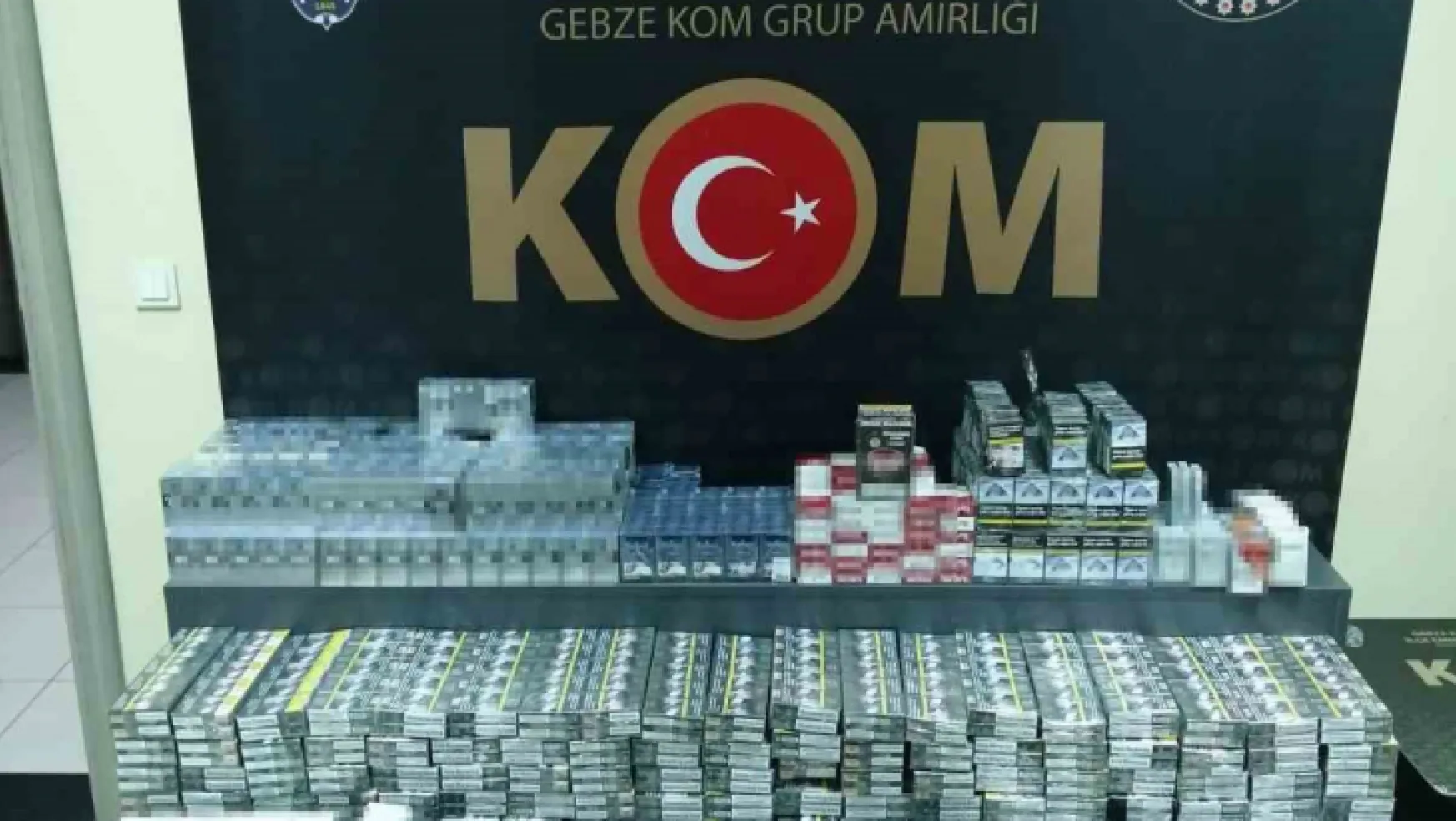 Kocaeli'de 3 bin paket kaçak sigara ele geçirildi