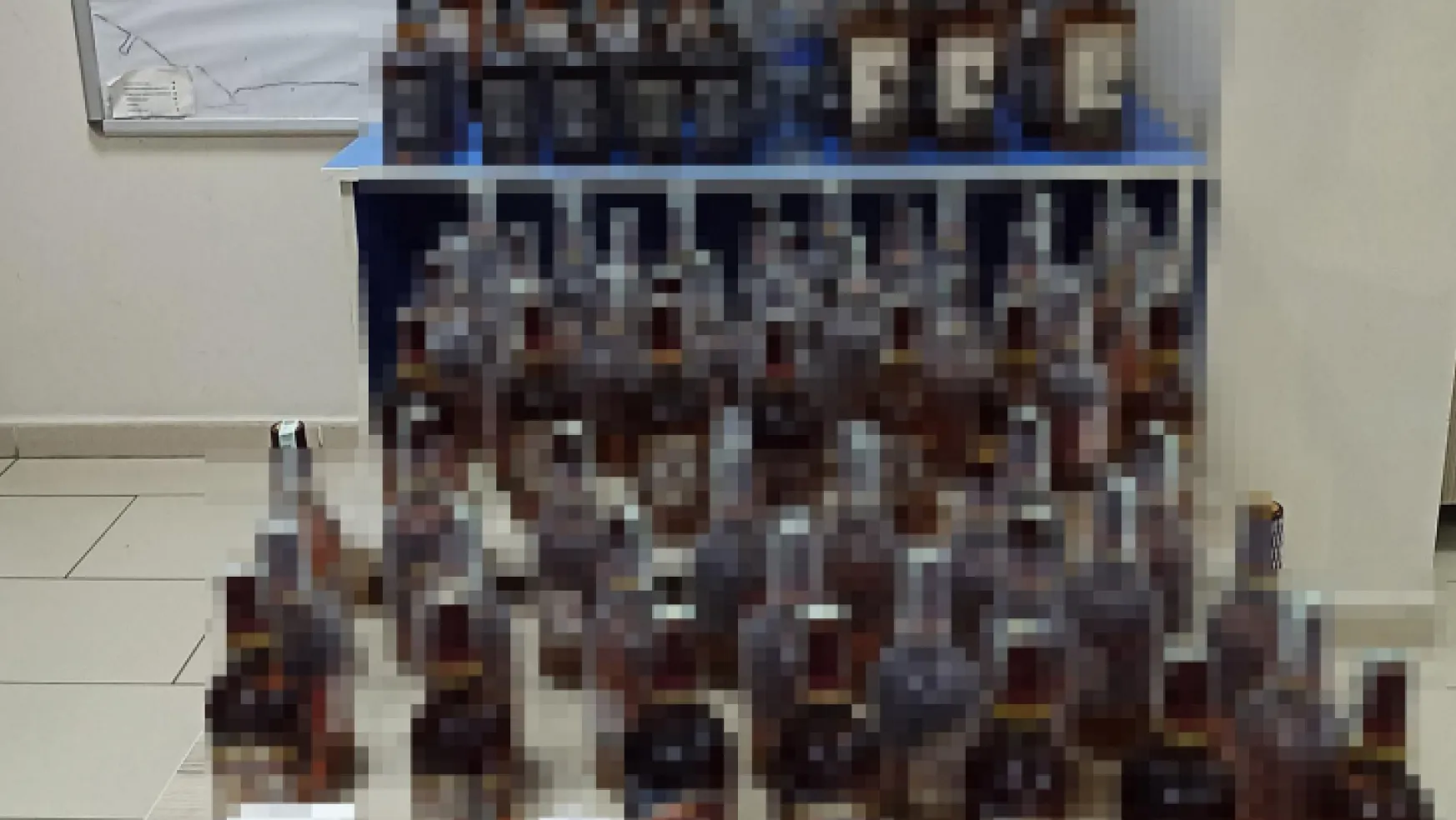 Körfez'de 91 şişe kaçak alkol ele geçirildi