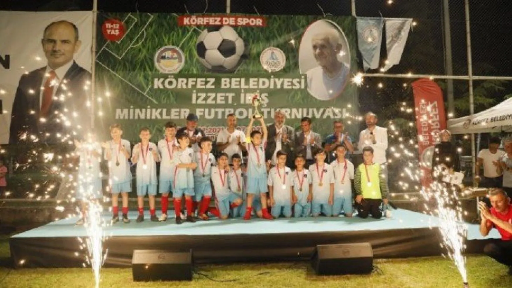 Körfez'de minikler futbol turnuvası düzenlendi
