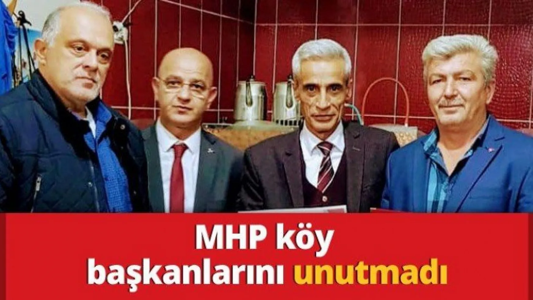 MHP köy başkanlarını unutmadı