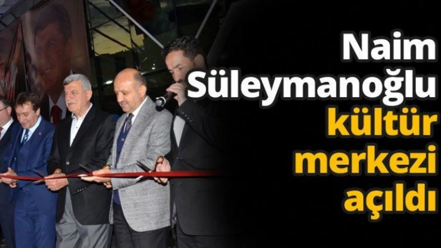 Naim Süleymanoğlu kültür merkezi açıldı