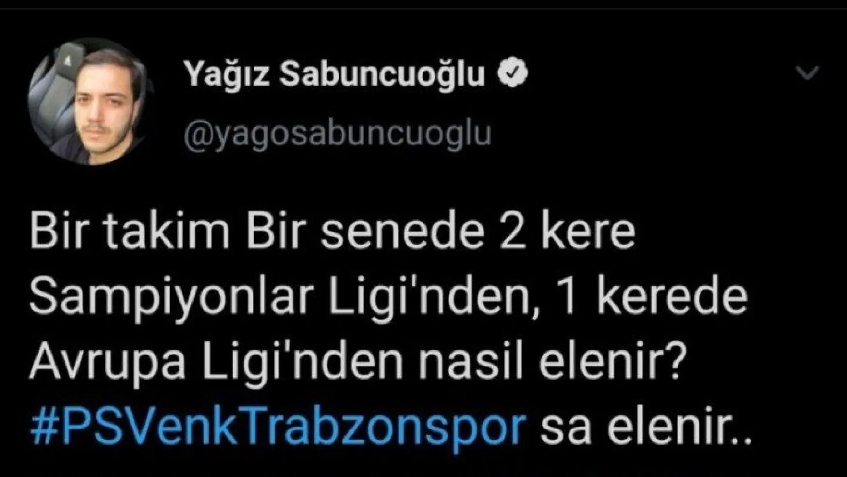 TRT çalışanı PSVenk Trabzonspor paylaşımı yaptı!