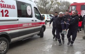 Beton fabrikasında yangın