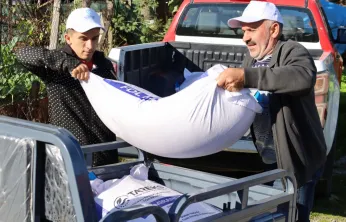 Büyükşehir'den yangın mağduru üreticilere destek